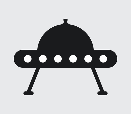 UFO flying saucer icon.のイラスト素材