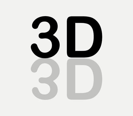 3D word iconのイラスト素材