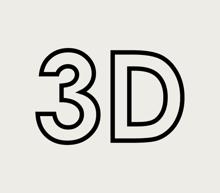 3D word iconのイラスト素材