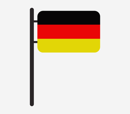 icon flag of germanyのイラスト素材