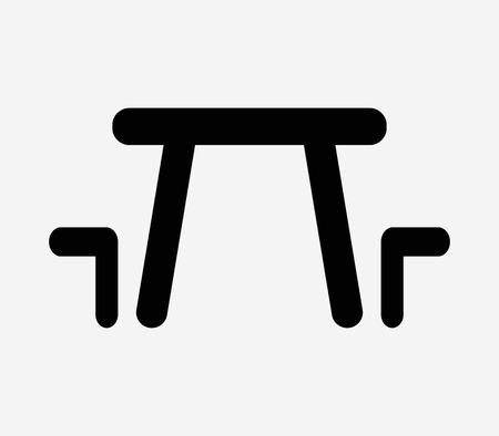 picnic icon illustrated on a white backgroundのイラスト素材