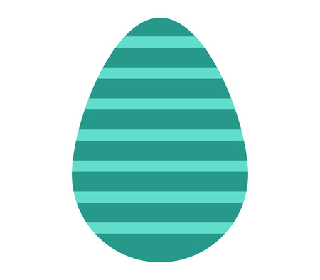 Easter egg illustrated on a white backgroundのイラスト素材