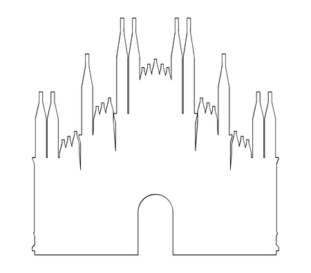 icon Milan Cathedralのイラスト素材