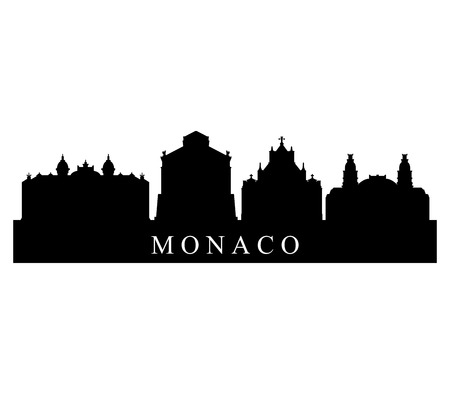 monaco skylineのイラスト素材