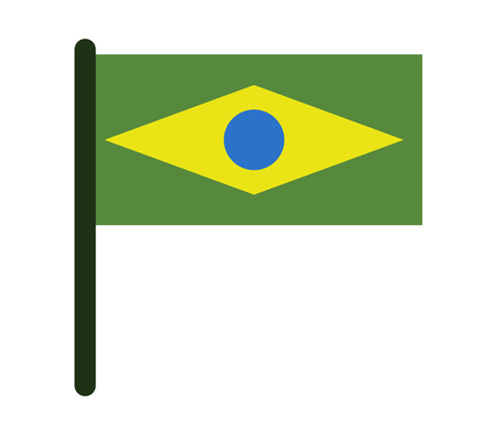 flag of brazilのイラスト素材