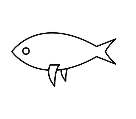 Fish iconのイラスト素材