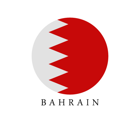 Bahrain flagのイラスト素材