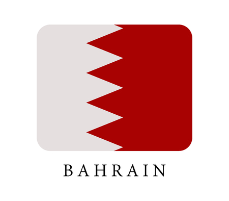 Bahrain flagのイラスト素材