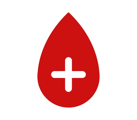 Blood and cross iconのイラスト素材