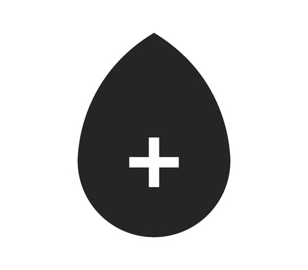 Blood and cross iconのイラスト素材