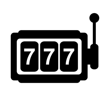 Slot machine iconのイラスト素材