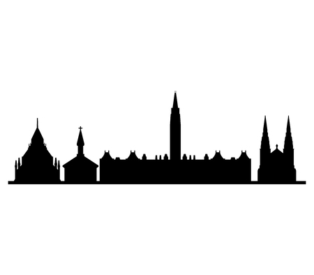 skyline ottawaのイラスト素材