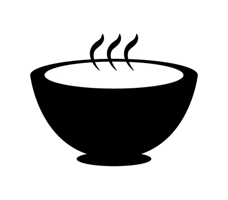 Hot food bowl iconのイラスト素材