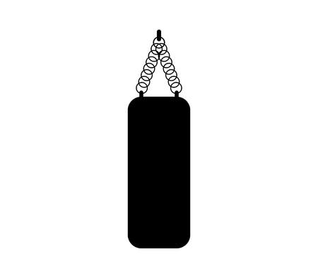 A punch bag icon isolated on plain background.のイラスト素材
