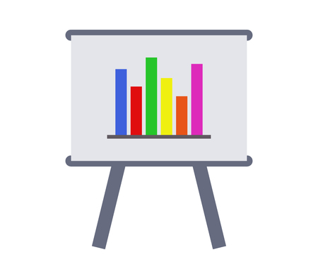 Analytic graph icon in chartのイラスト素材