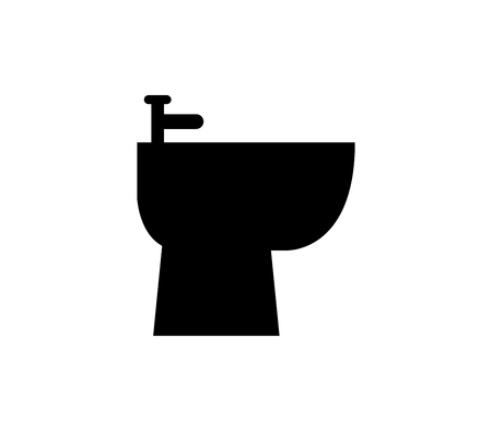 Bidet icon illustration on white background.のイラスト素材