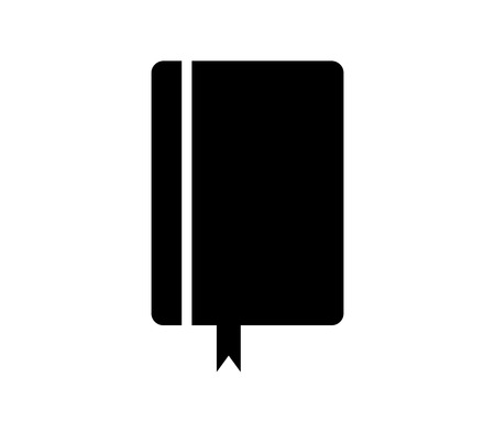 Notebook icon with bookmark.のイラスト素材