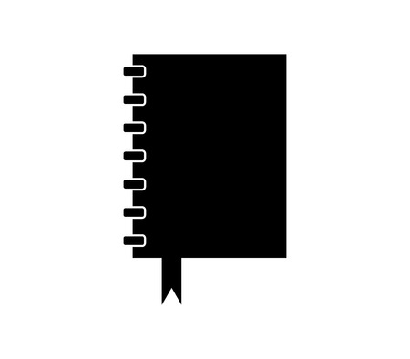 Notebook icon with bookmark.のイラスト素材