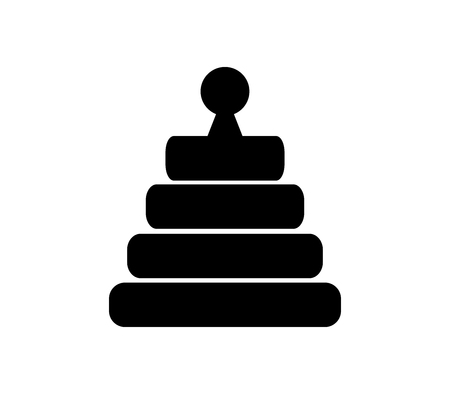 Toy pyramid icon.のイラスト素材