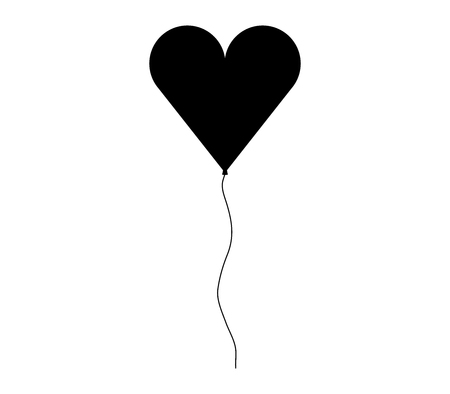 Heart balloon icon.のイラスト素材