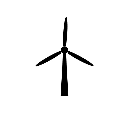 A wind power plant icon isolated on plain background.のイラスト素材