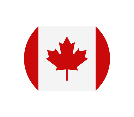 Flag of Canada icon.のイラスト素材
