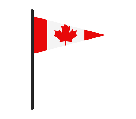 Flag of Canada icon.のイラスト素材
