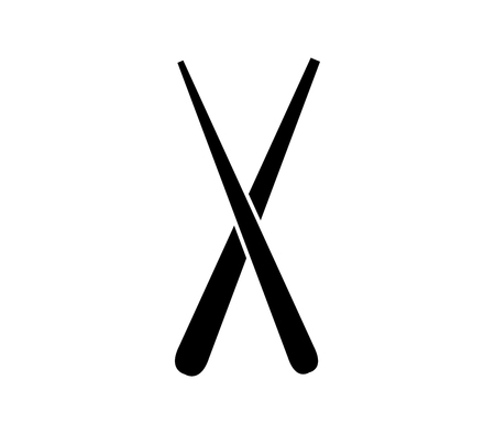 restaurant chopsticks iconのイラスト素材