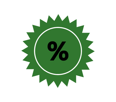 discounts icon on white backgroundのイラスト素材