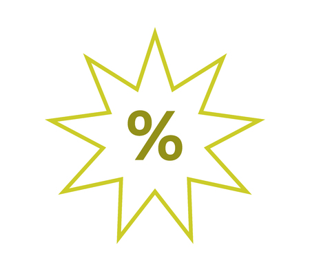 discounts icon on white backgroundのイラスト素材