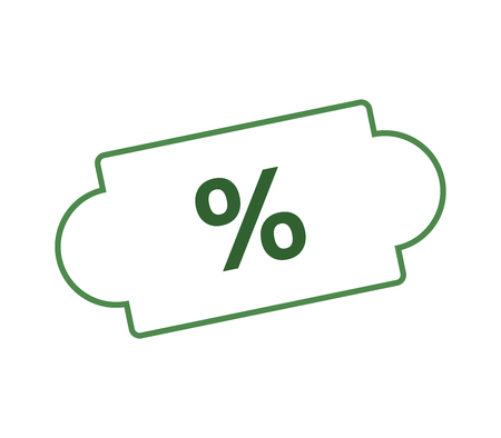 discounts icon on white backgroundのイラスト素材