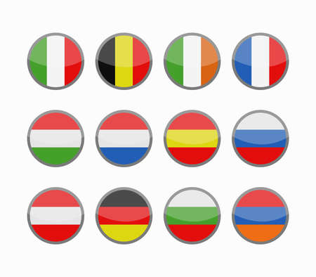 flags setのイラスト素材