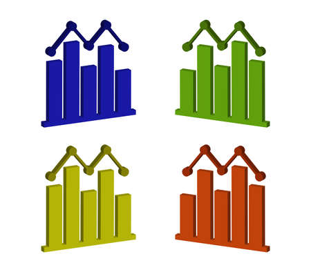isometric analyticsのイラスト素材