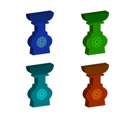 kitchen scale iconのイラスト素材