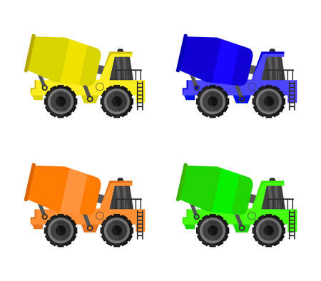concrete mixer iconのイラスト素材