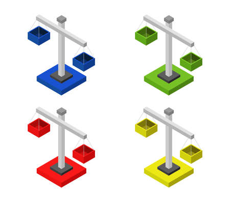 weight scaleのイラスト素材