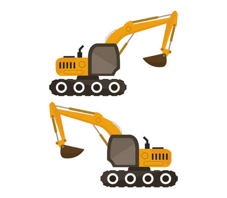 excavatorのイラスト素材