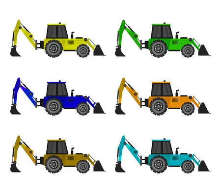 excavatorのイラスト素材