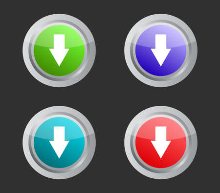 download arrowのイラスト素材