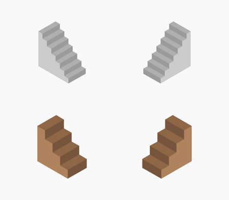 isometric ladderのイラスト素材