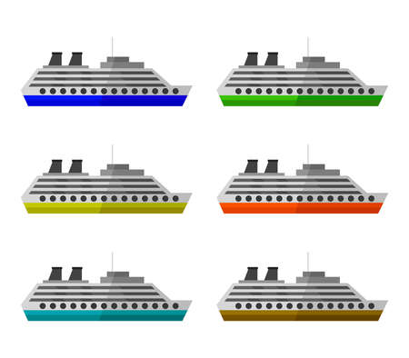 ship illustrationのイラスト素材