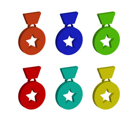 medal illustrationのイラスト素材