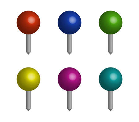 push pinのイラスト素材