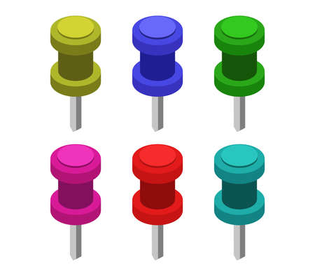 push pinのイラスト素材