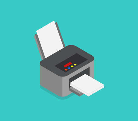 printer isolated on white