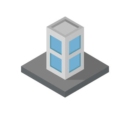 isometric skyscraperのイラスト素材