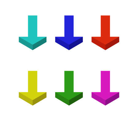 arrow isolated on whiteのイラスト素材