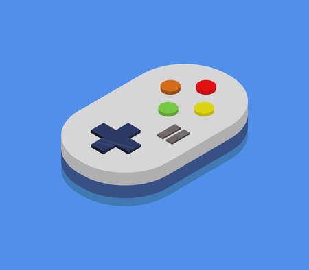 isometric joy pad illustration
