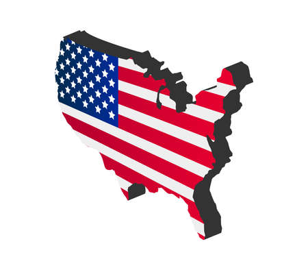 united states mapのイラスト素材
