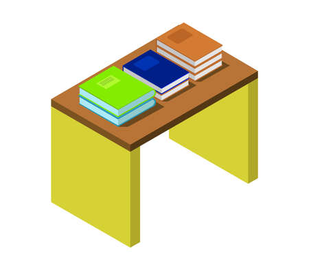 study online isometric illustrationのイラスト素材